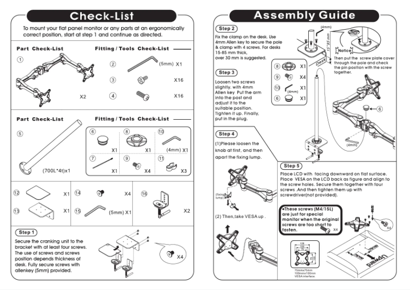 First page image of the manual for FPMA-D1030D-4