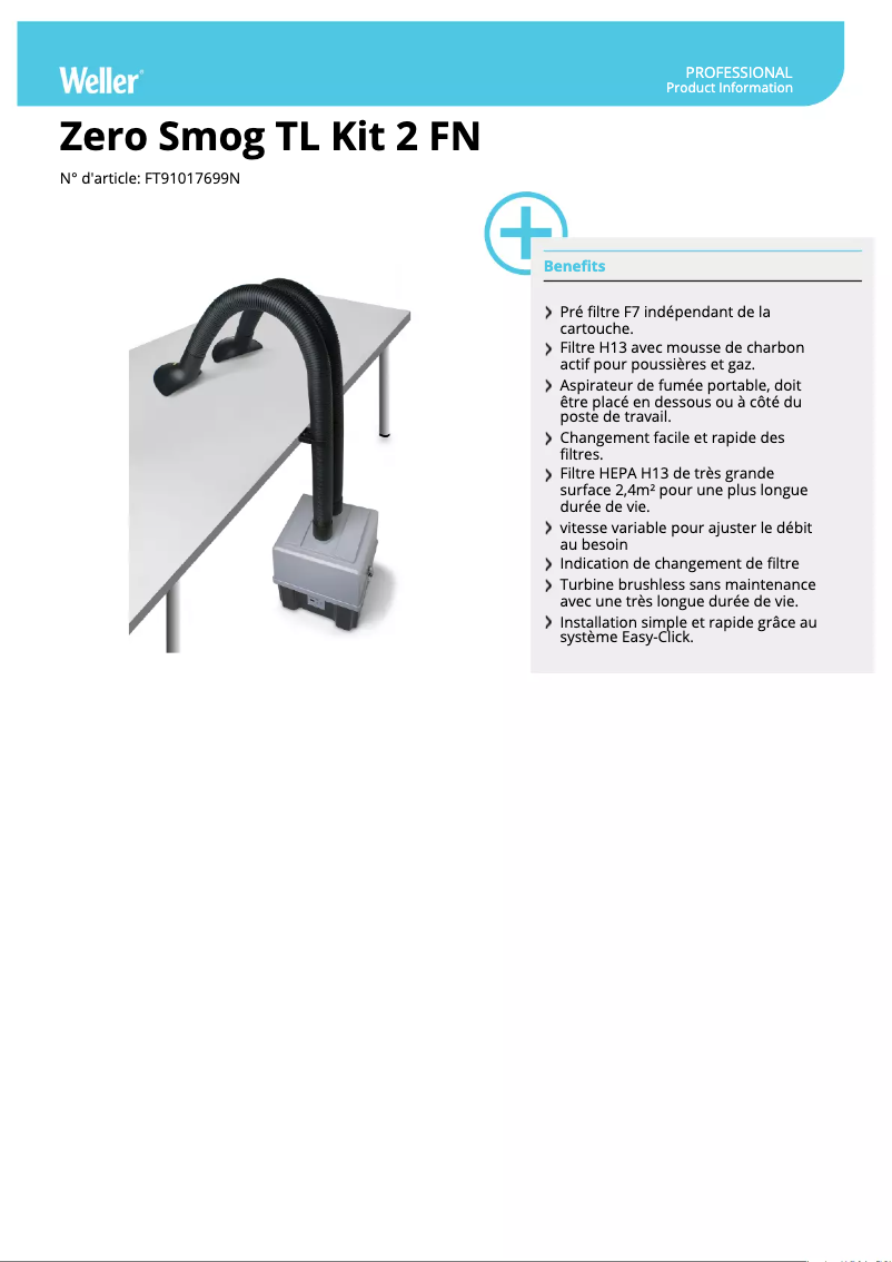 First page image of the manual for Zero Smog TL
