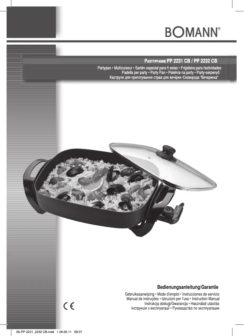 First page image of the manual for PP 2232 CB