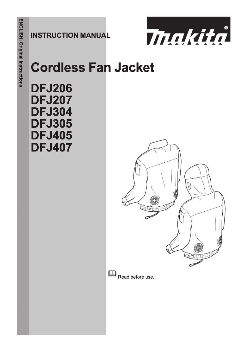 First page image of the manual for DFJ304Z