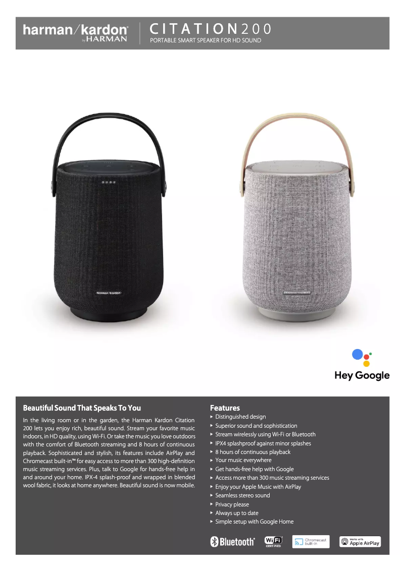 First page image of the manual for Citation 200