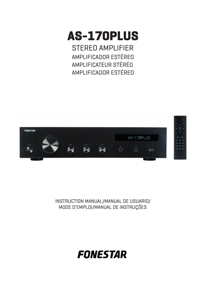 Page 1 of the manual User Manual FoneStar AS-170PLUS