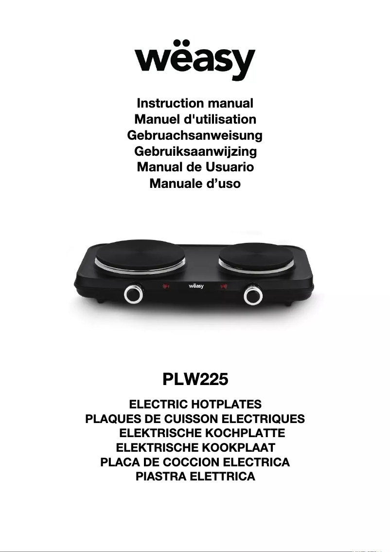 Page 1 of the manual User Manual Wëasy PLW225