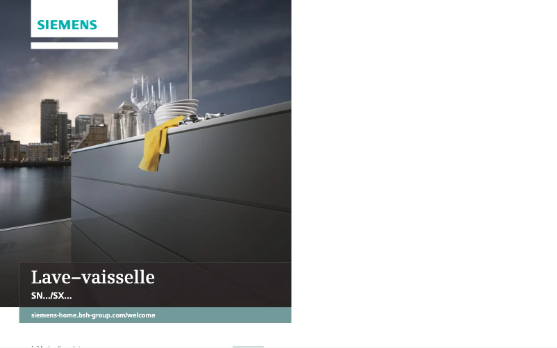 First page image of the manual for iQ300 SN736X02IH