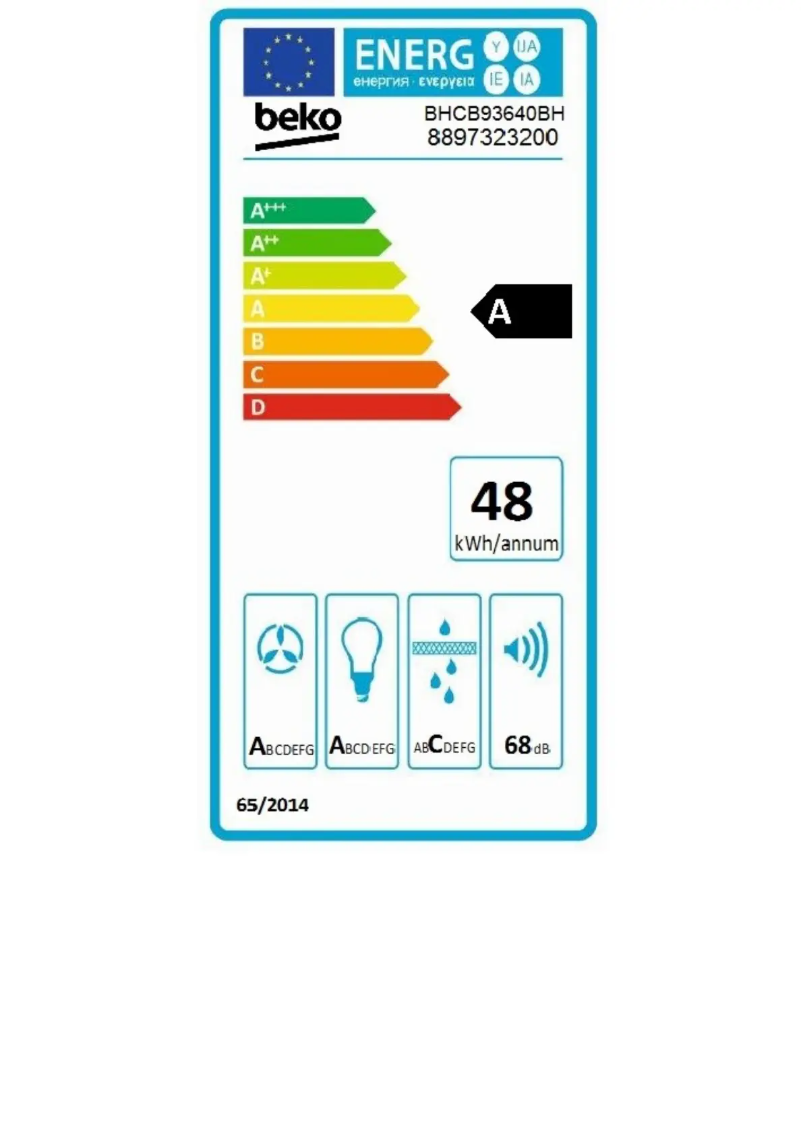 First page image of the manual for BHCB93640BH