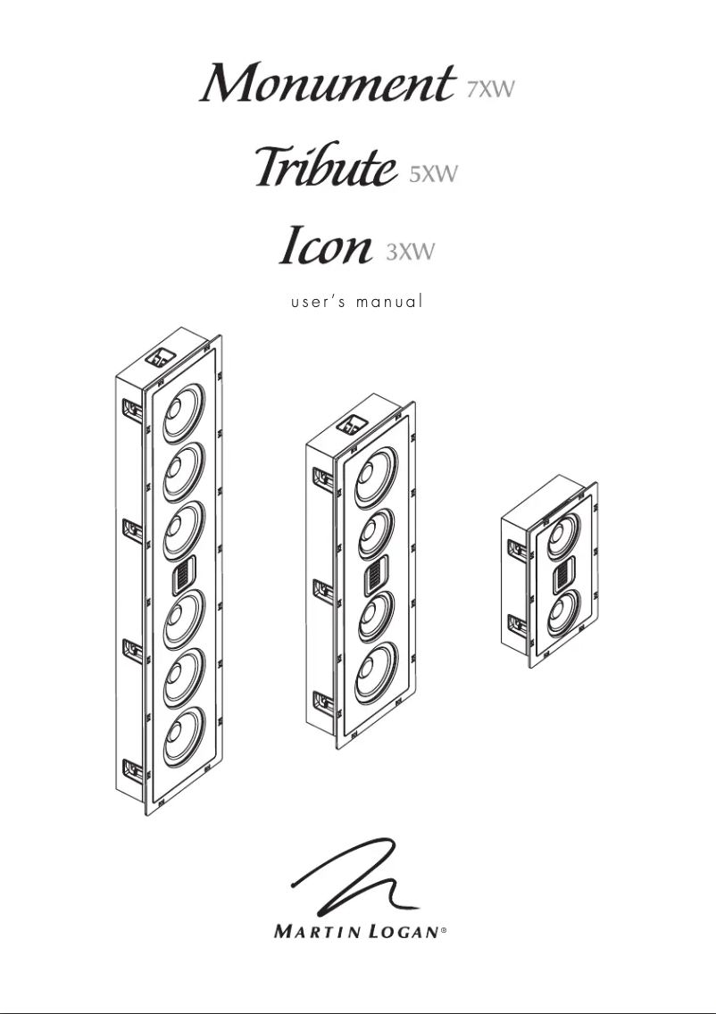 First page image of the manual for Monument 7XW