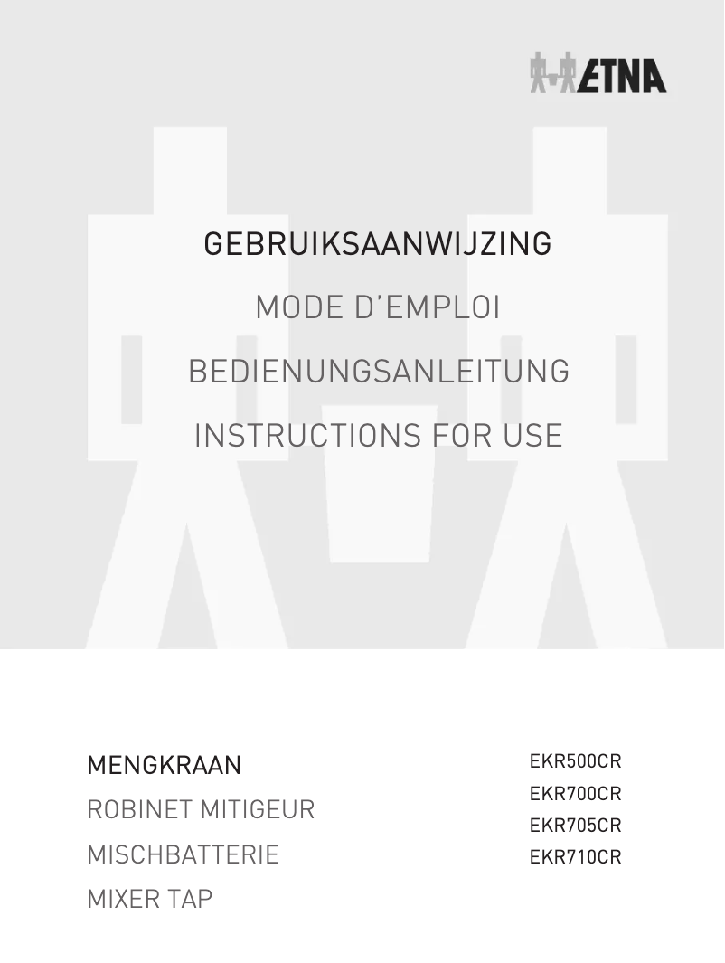 First page image of the manual for EKR700CR