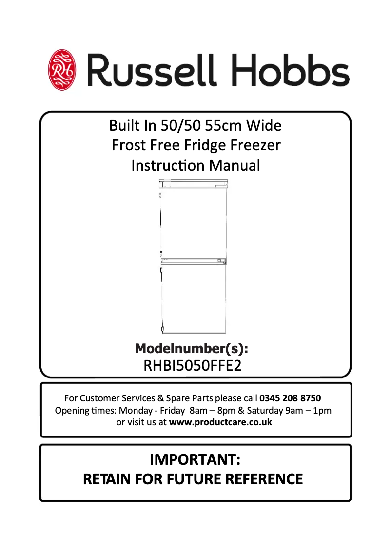 Image de la première page du manuel de l'appareil RHBI5050FFE2