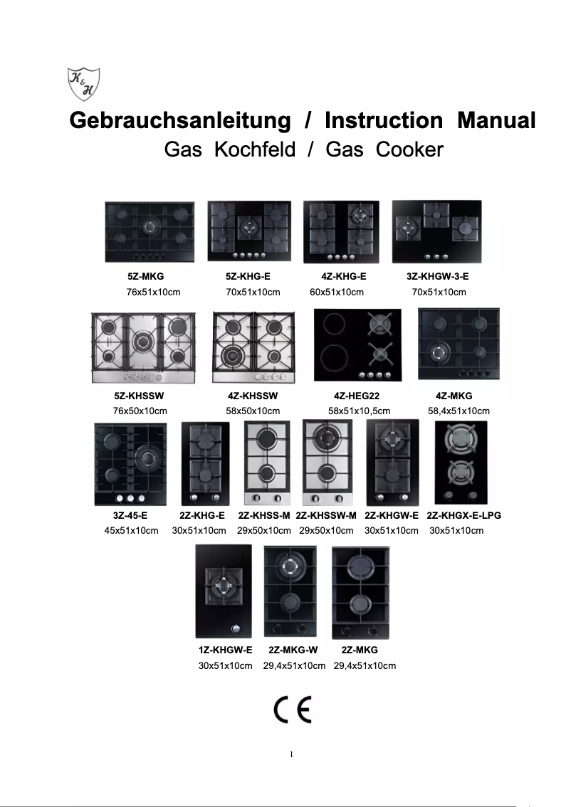 Page 1 of the manual User Manual K&H 3Z-KHGW-3