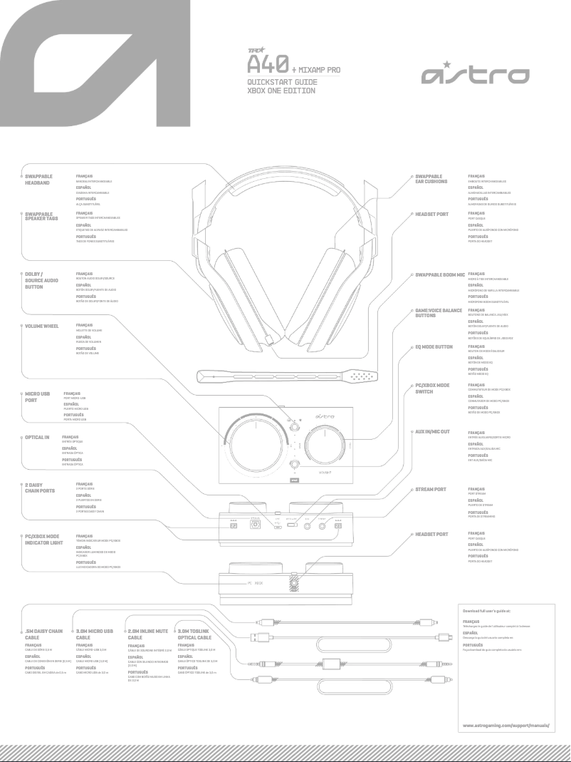 First page image of the manual for A40 MixAmp Pro