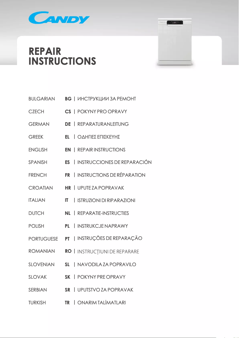 First page image of the manual for CYF 6F52LNW
