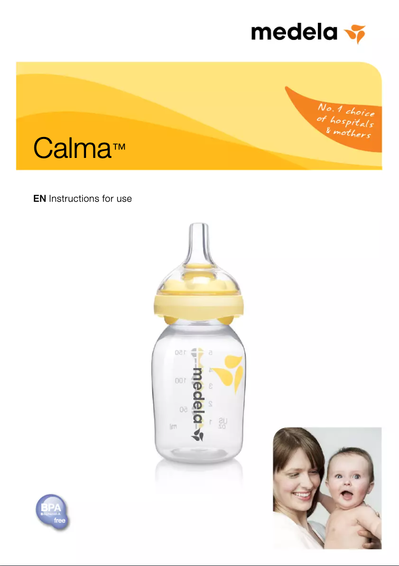 Page 1 de la notice Manuel utilisateur Medela Calma