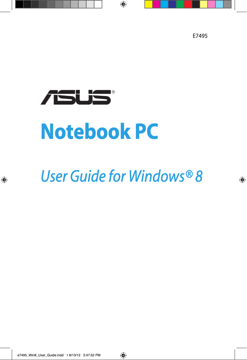 Page 1 of the manual User Manual Asus U38N-C4010H