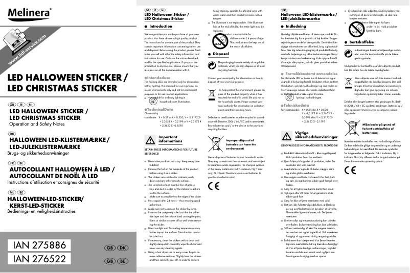 First page image of the manual for HG01177A