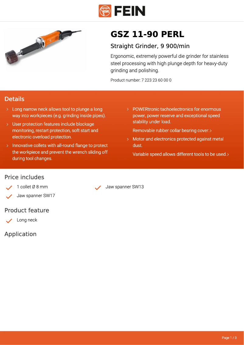 First page image of the manual for GSZ 11-90 PERL