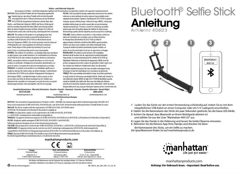 First page image of the manual for 406123