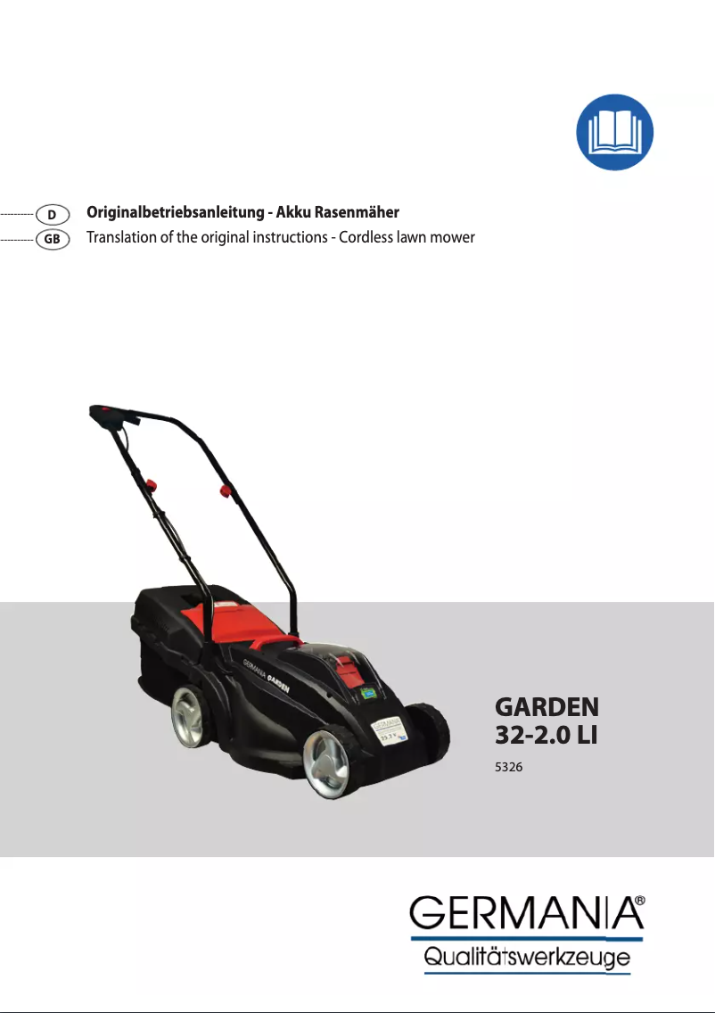 First page image of the manual for Garden 32-2.0 Li