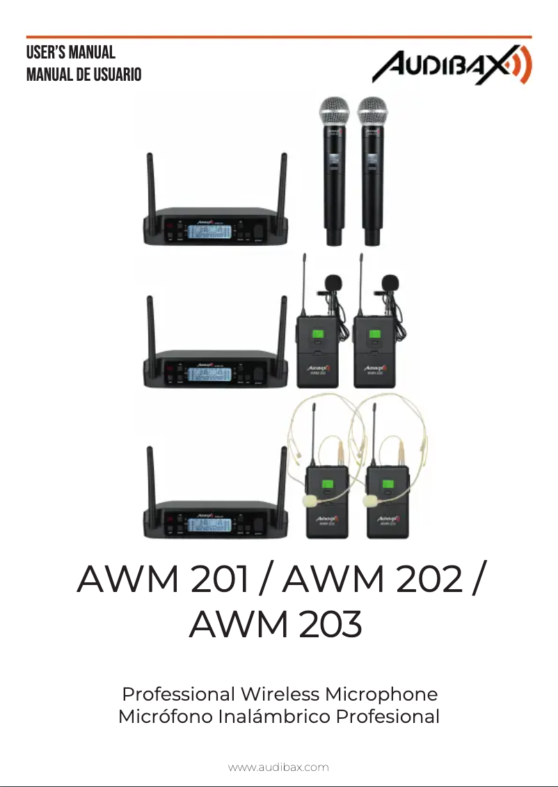 First page image of the manual for AWM 201