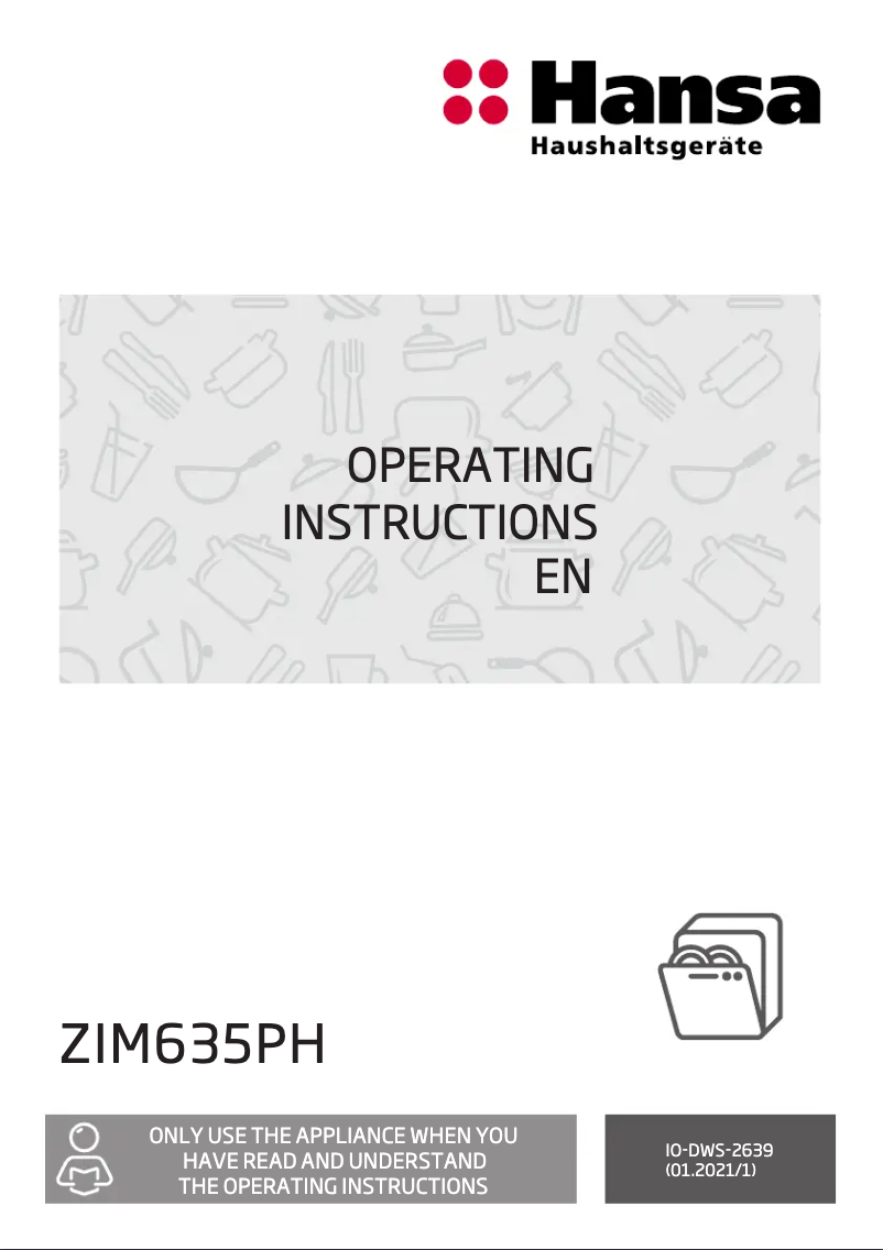 First page image of the manual for ZIM635PH