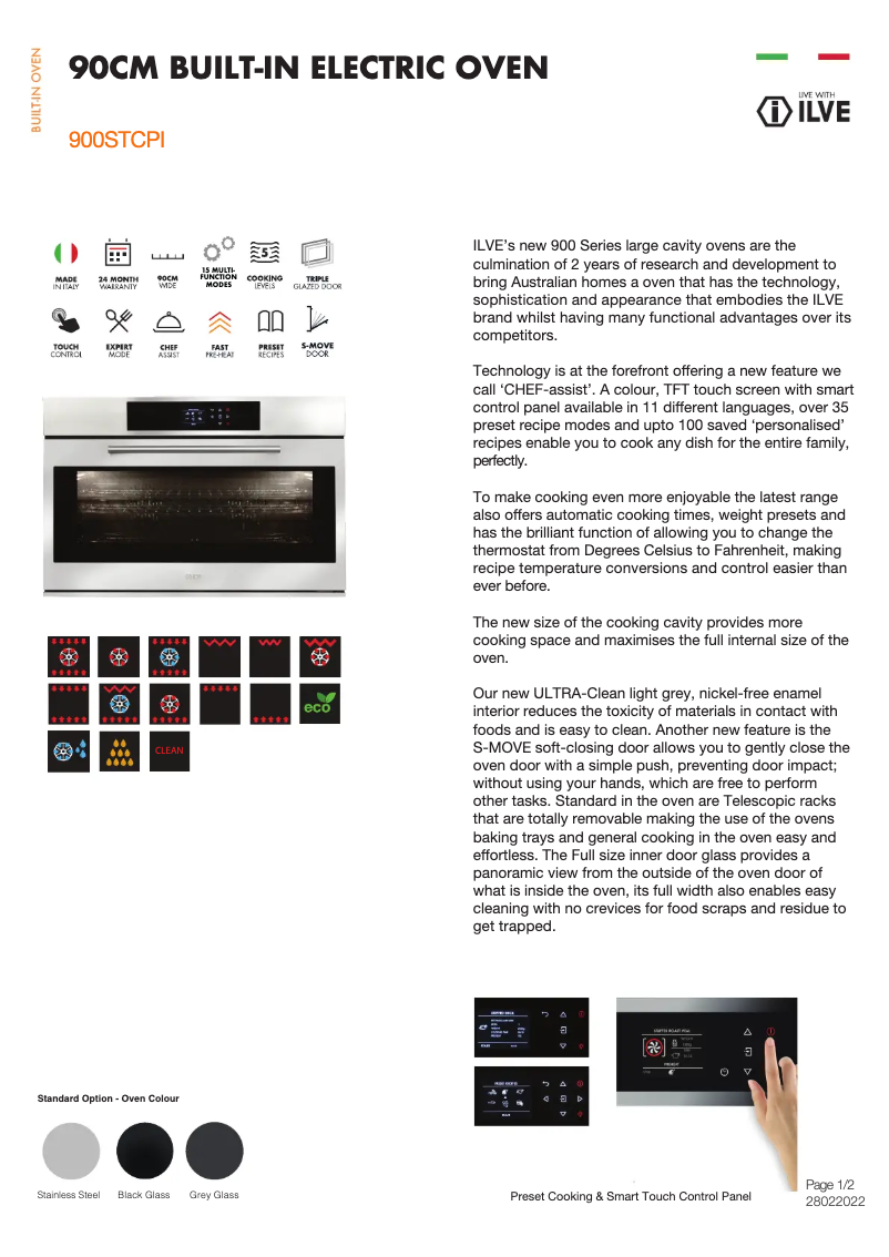 First page image of the manual for 900STCPI