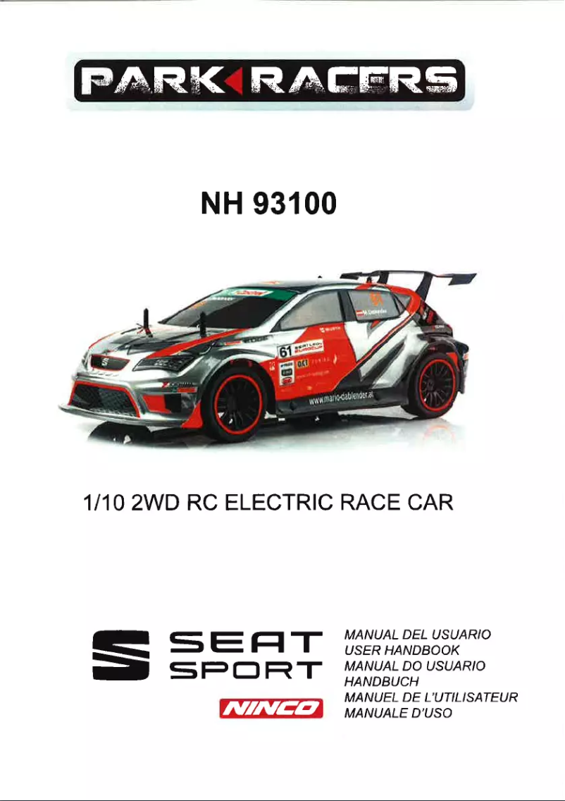 Page 1 of the manual User Manual NINCO PARKRACERS SEAT LEON EUROCUP NH93100