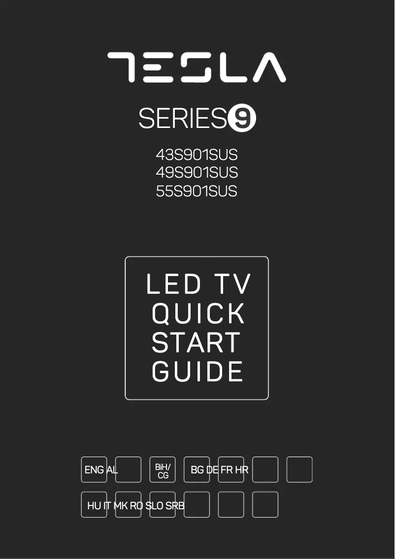 Page 1 de la notice Manuel utilisateur Tesla 49S901SUS