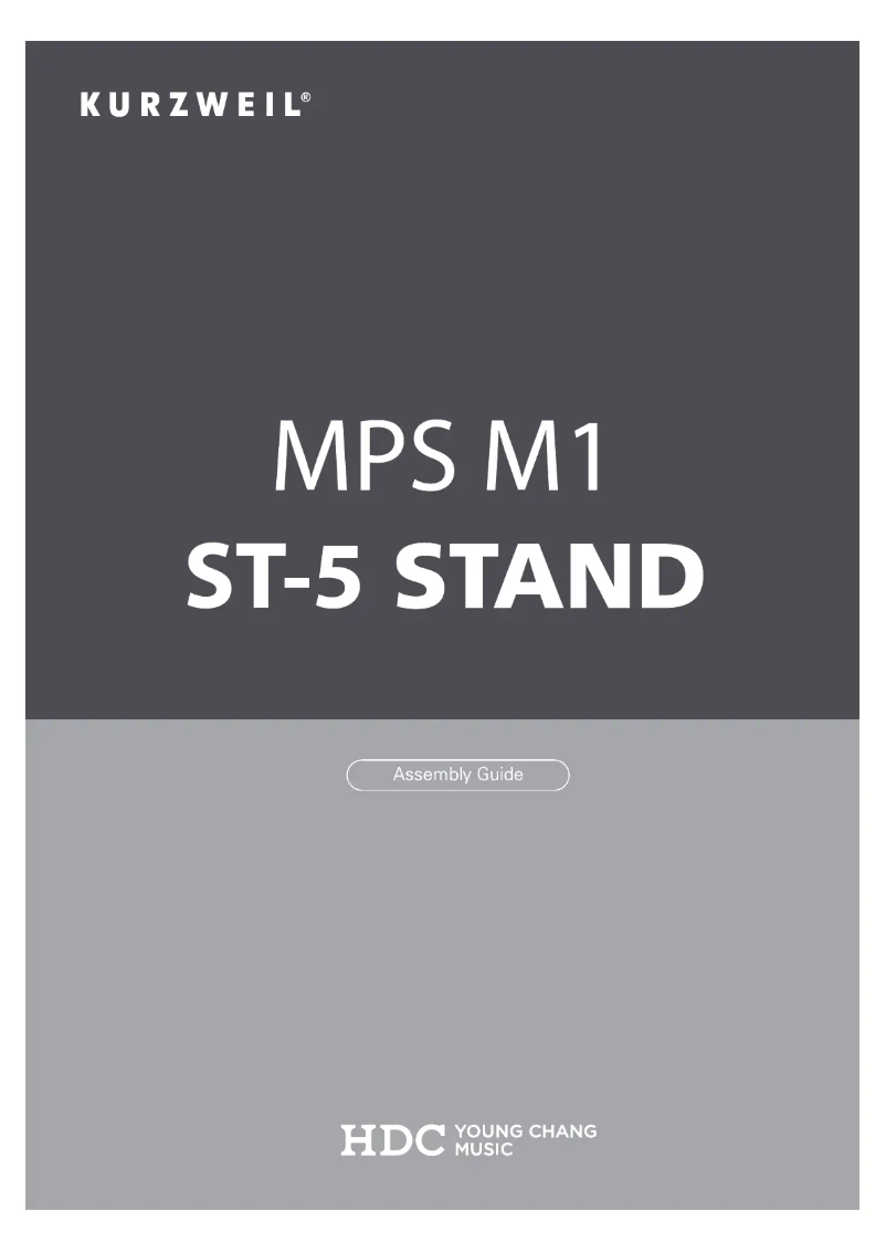 Page 1 of the manual Instructions / Assembly Kurzweil MPS M1