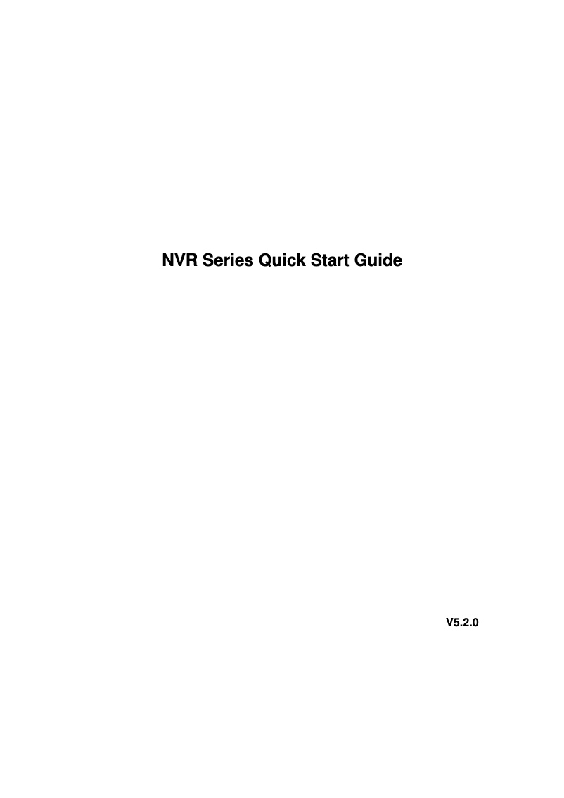 First page image of the manual for Ultra NVR616R-64-4KS2