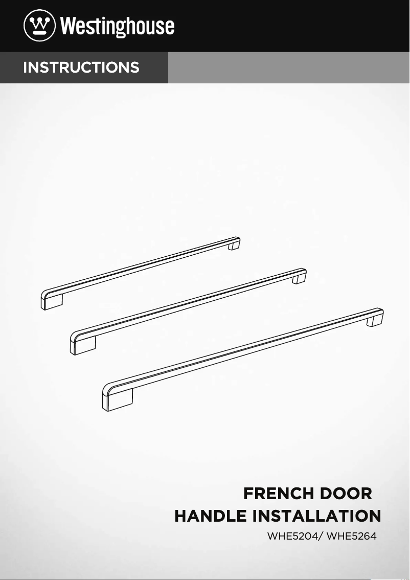 Page 1 of the manual Installation Guide Westinghouse WHE5264SC