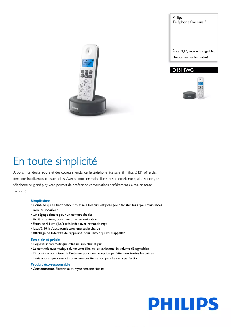 First page image of the manual for D131