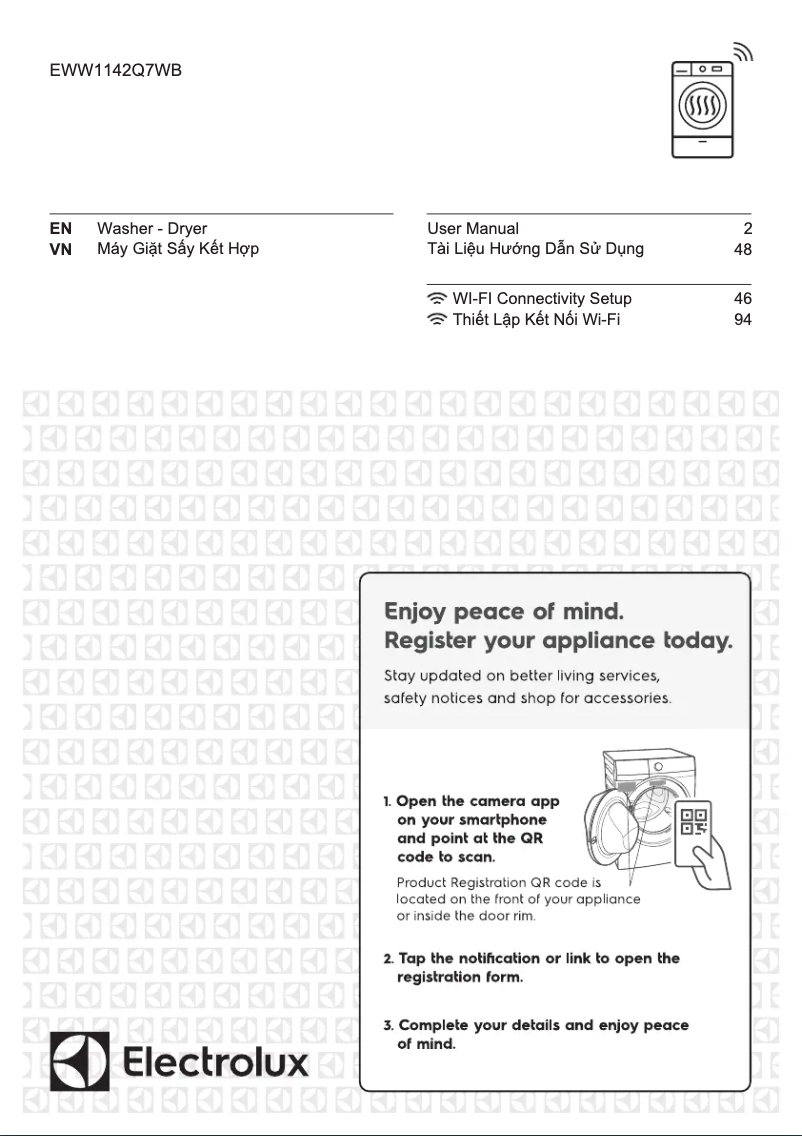 First page image of the manual for EWW1142Q7WB