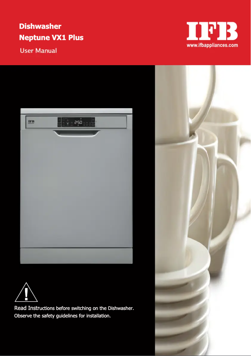 Page 1 of the manual User Manual IFB Neptune VX1 Plus