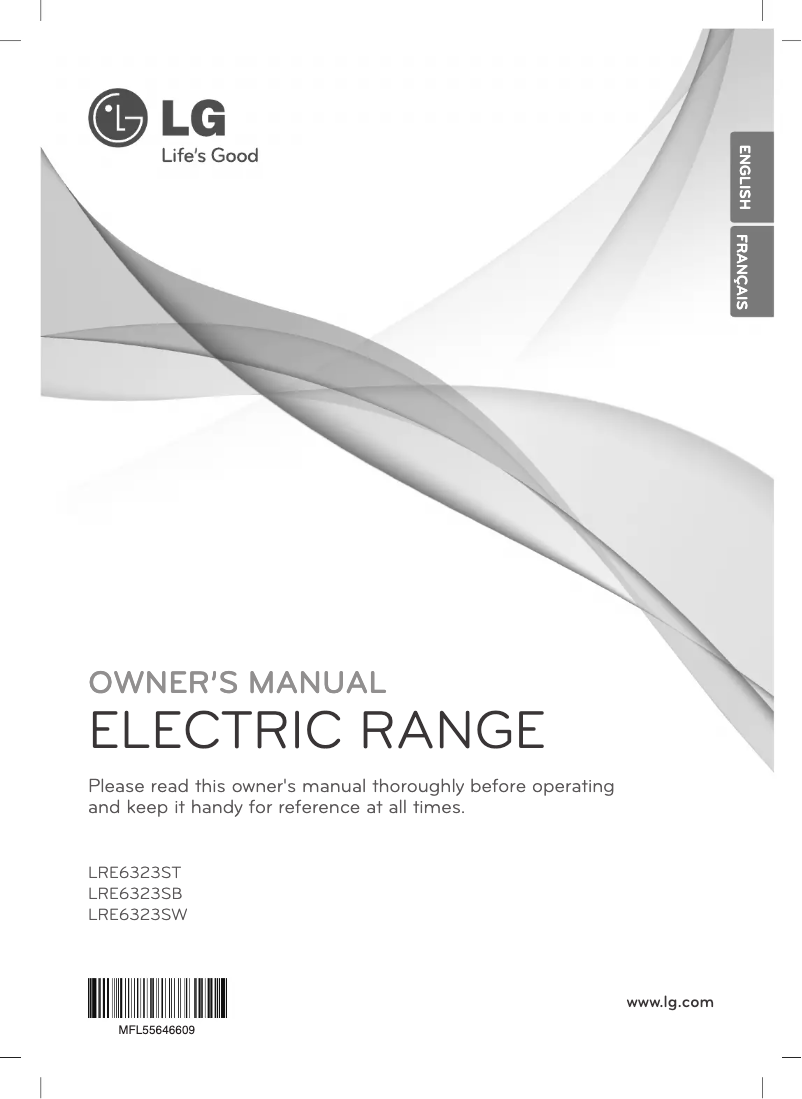 Page 1 of the manual User Manual LG LRE6323SB