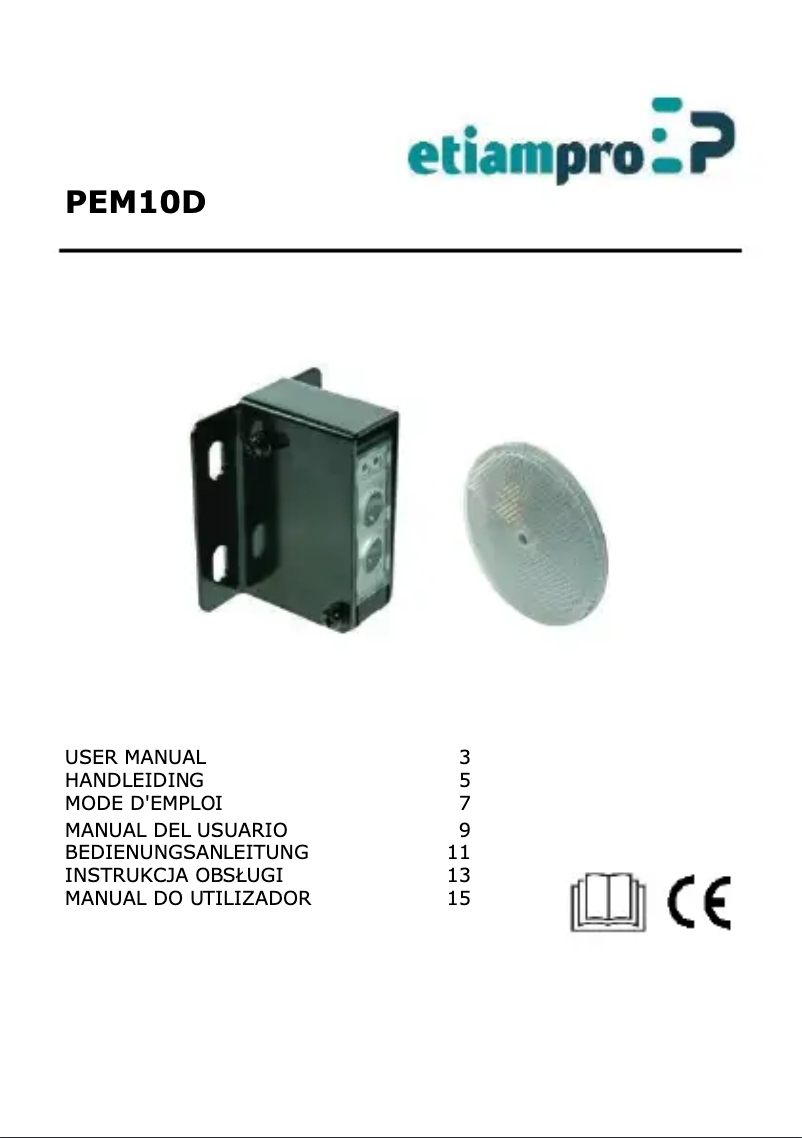 First page image of the manual for PEM10D