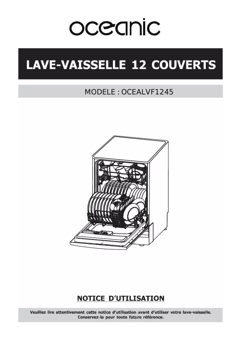 Page 1 de la notice Manuel utilisateur Oceanic OCEALVF1245