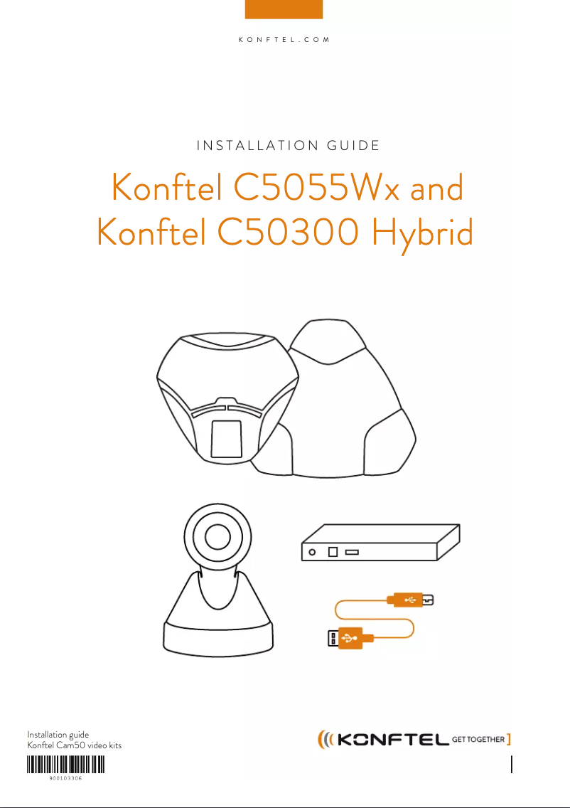 Page 1 of the manual User Manual Konftel C50300Wx Hybrid