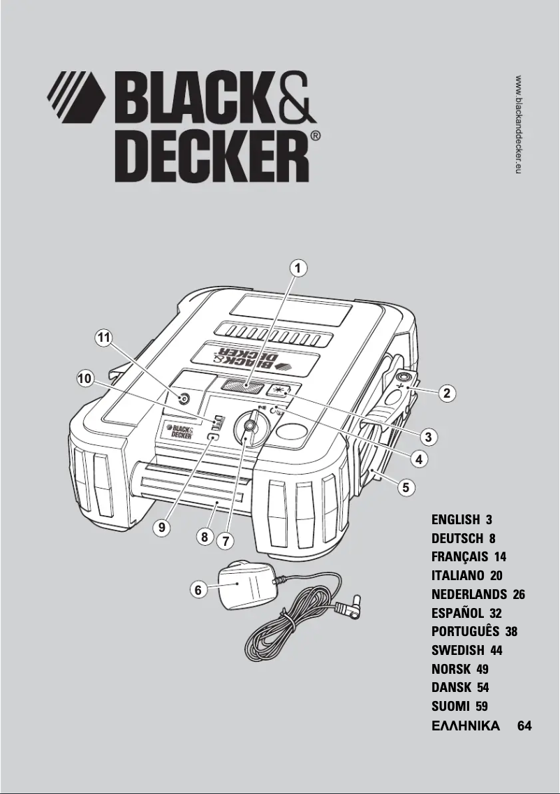 Page 1 of the manual User Manual Black & Decker BDJS450