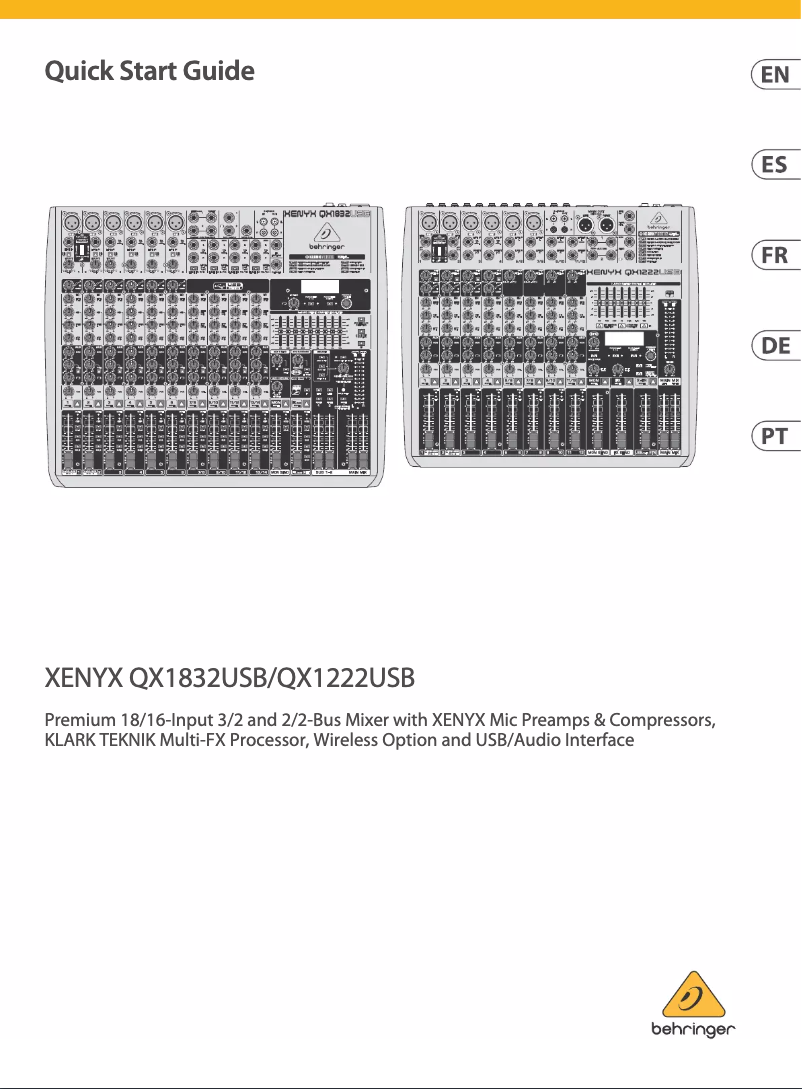 First page image of the manual for Xenxys QX1222USB