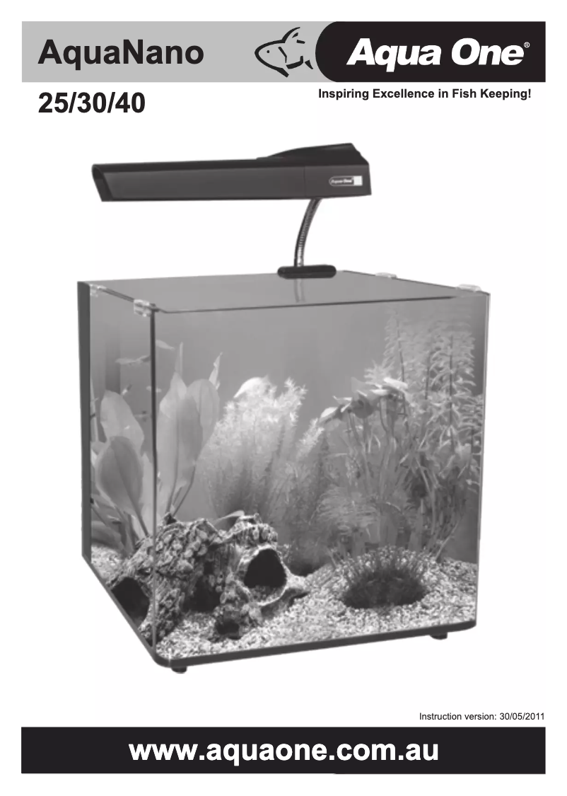 Page 1 of the manual User Manual Aqua One AquaNano 25