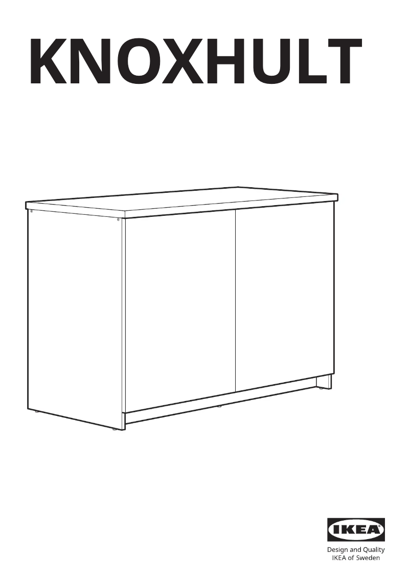 Page 1 of the manual User Manual Ikea KNOXHULT 203.342.53