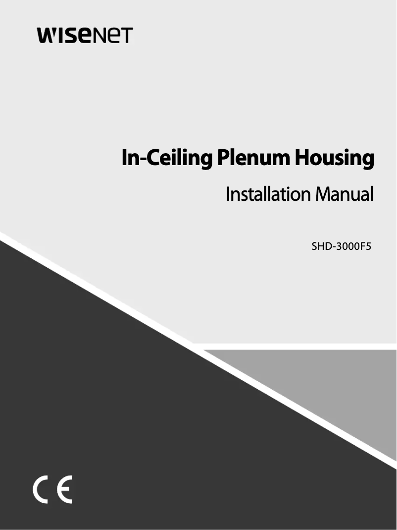 Page 1 of the manual User Manual Hanwha SHD-3000F5
