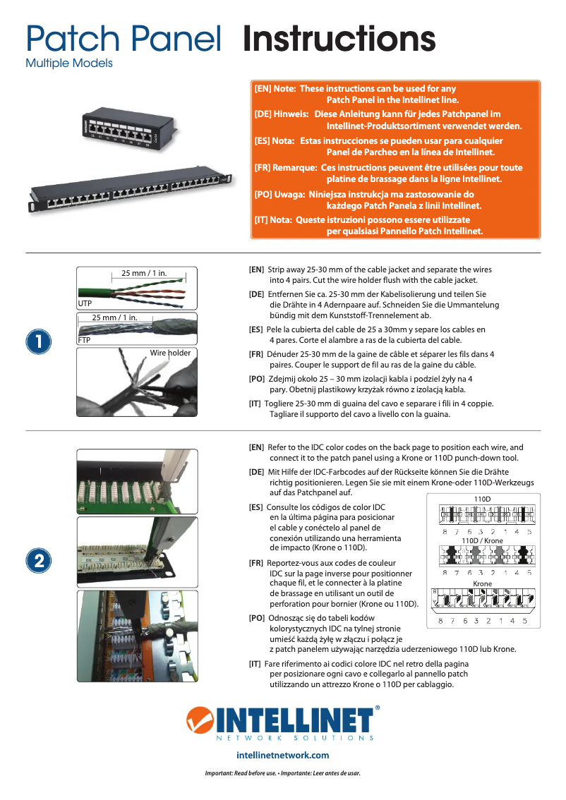 Page 1 of the manual User Manual Intellinet 513548