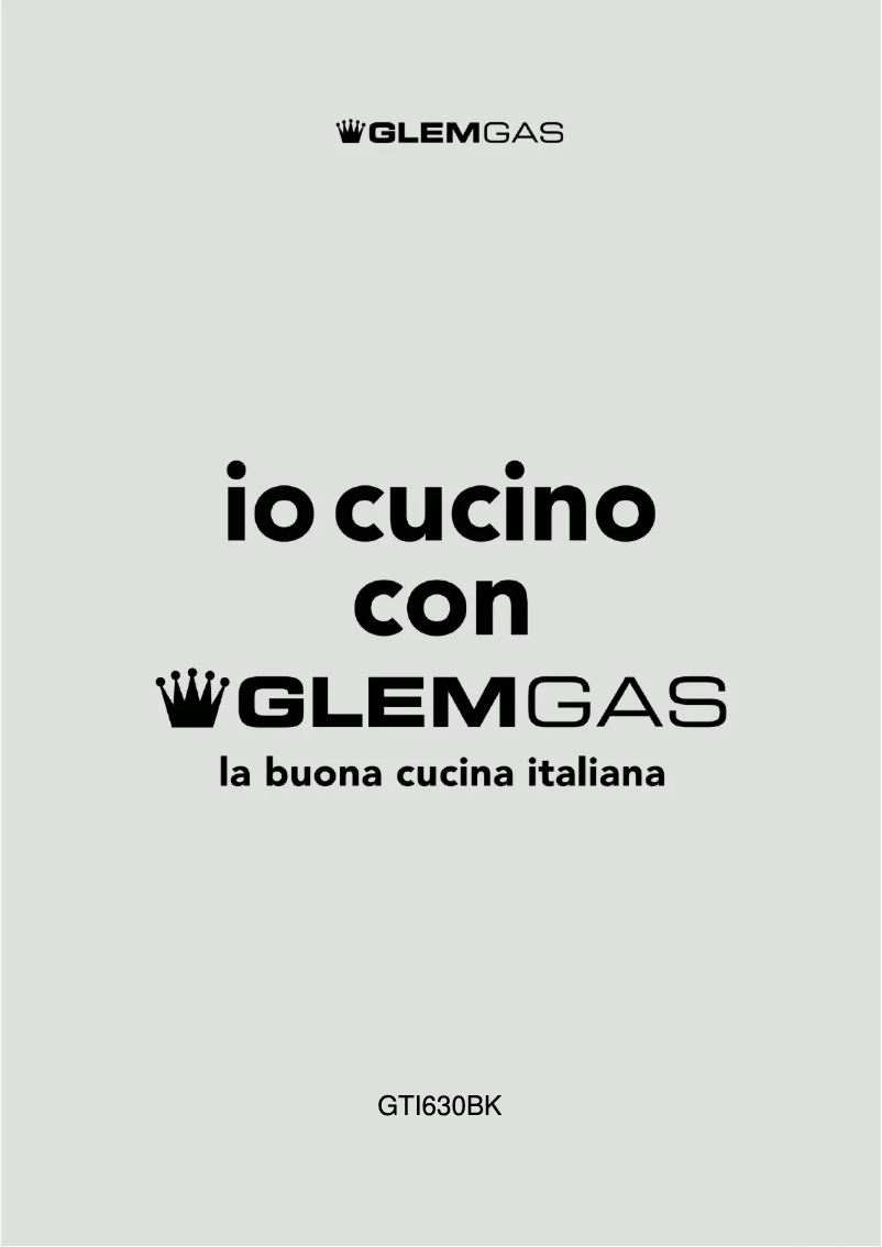 Page 1 of the manual User Manual Glem Gas GTI630BK