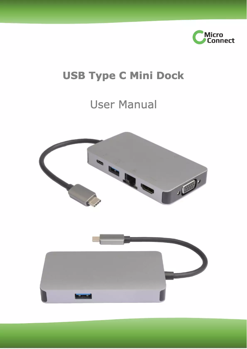 First page image of the manual for USB3.1CCOM14