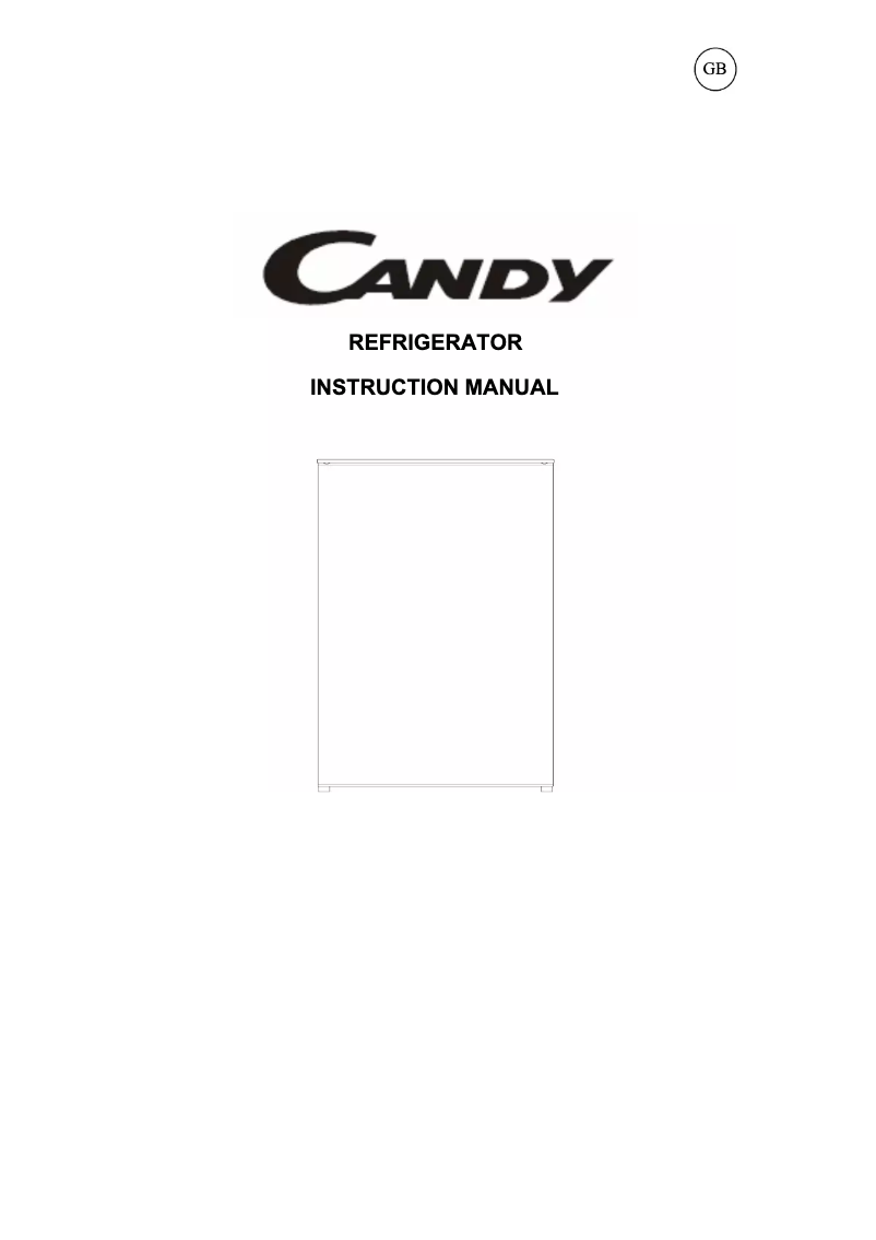 Page 1 of the manual User Manual Candy CBL 150 E