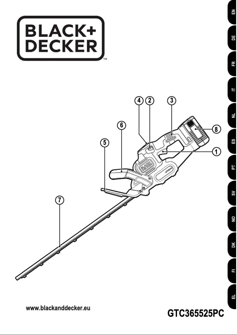 First page image of the manual for GTC365525PC