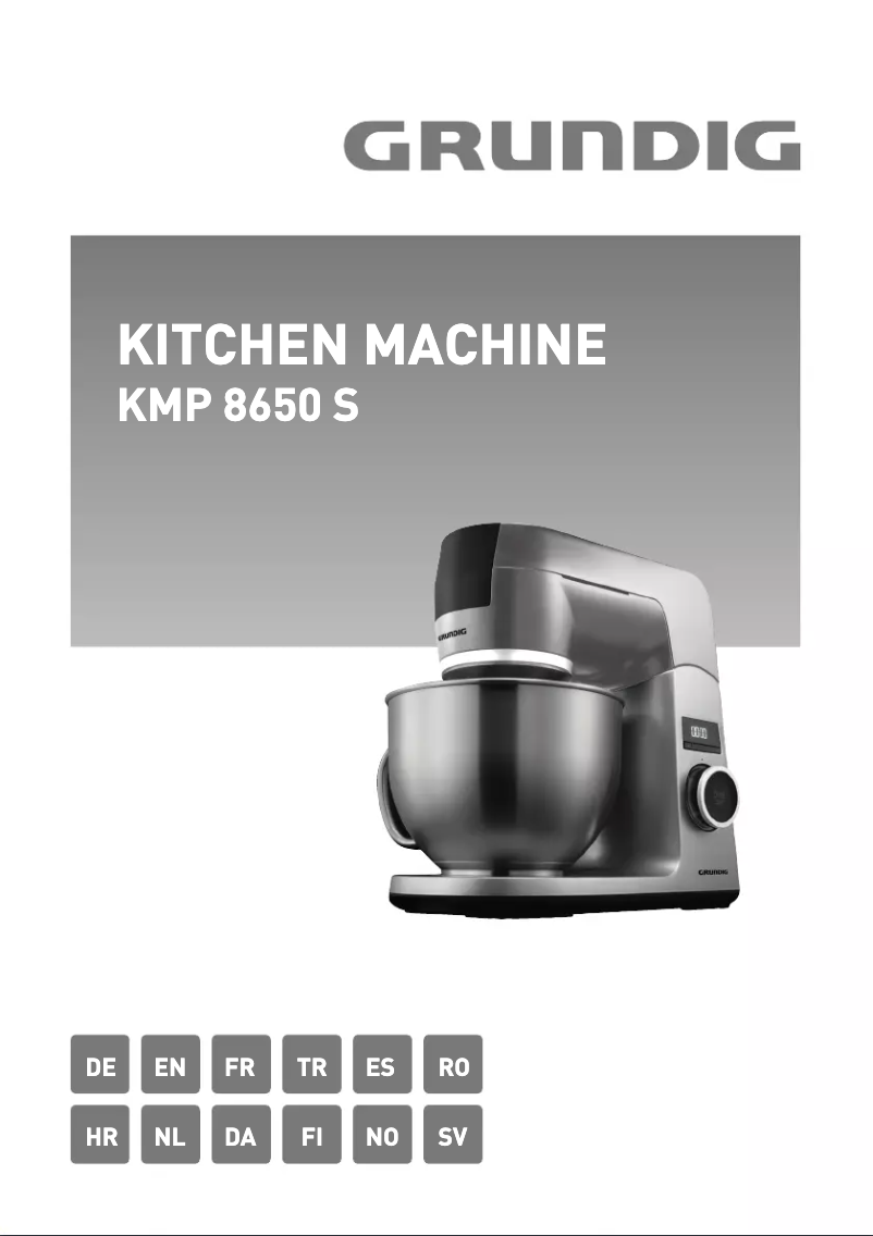 Page 1 of the manual User Manual Grundig KMP 8650 S