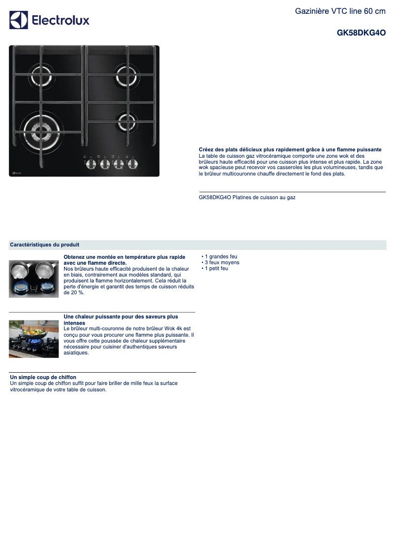 First page image of the manual for GK58DKG4O