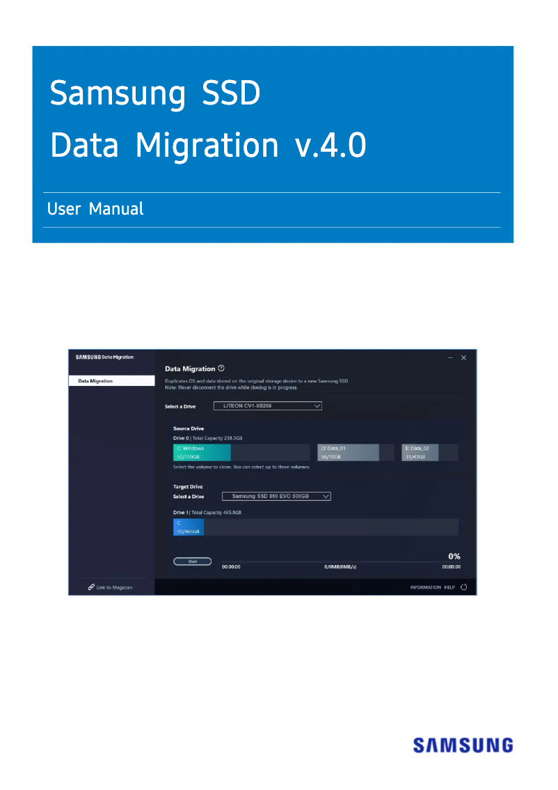 First page image of the manual for MZ-V8P2T0BW