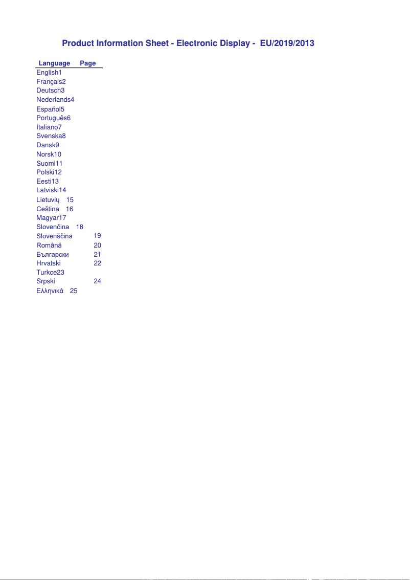 First page image of the manual for TX-24MS480E